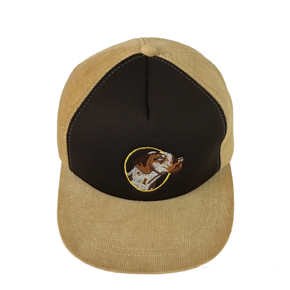 Vintage Winchester Corduroy Dog Hunting Hat Brown Tan Insulated Size L